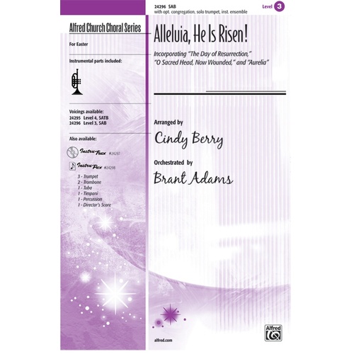 Alleluia He Is Risen SAB Arranged by Berry Choral Sheet Music