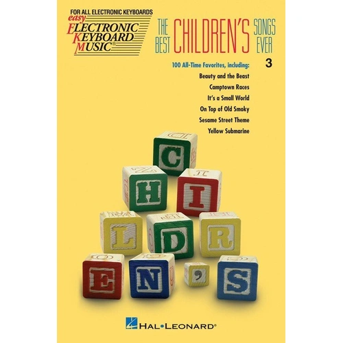 EKM 003 Best Children's Songs Ever for Keyboard - 100 Favorites in E-Z Play Format, 210 Pages, Hal Leonard