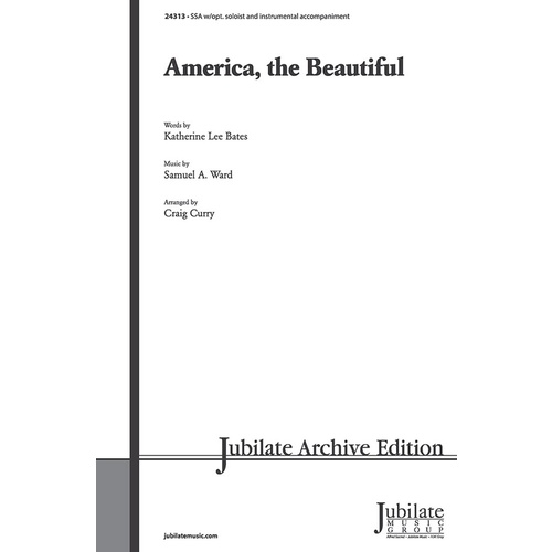 America the Beautiful SSA Arranged by Curry Choral Sheet Music