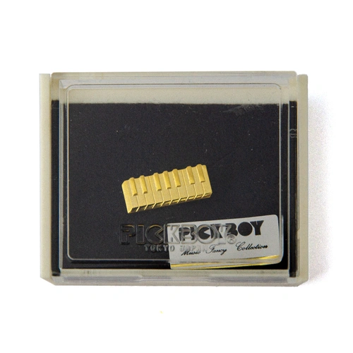 Pickboy Goldplated Keyboard Brooch - Enamelled Badge, 25-30mm