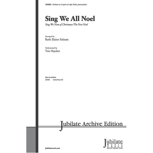 Sing We All Noel Unison or 2-Part Choral Sheet Music