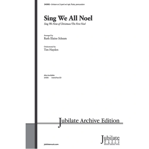 Sing We All Noel Unison or 2 Part Choral Sheet Music
