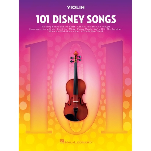101 Disney Songs For Violin 