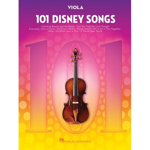 101 Disney Songs For Viola 