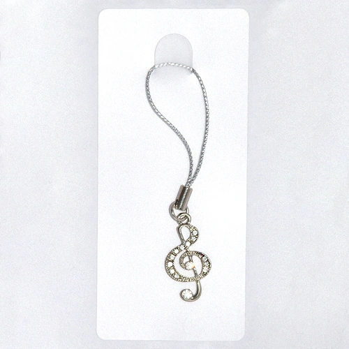 Mobile Phone Chain Clef Diamond Keyring