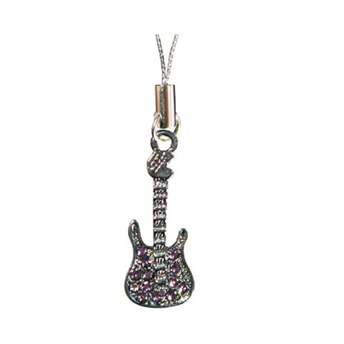 Mobile Phone Chain - Electric Guitar Red