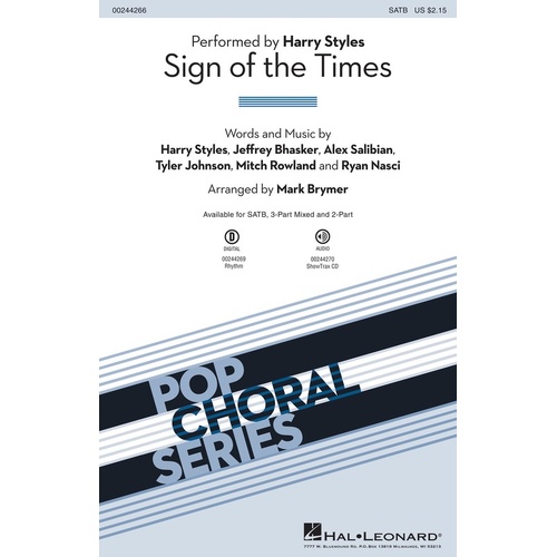 Sign Of The Times SATB (Octavo)
