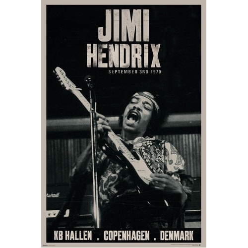 Jimi Hendrix - Live Copenhagen Poster (Poster)