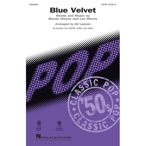Blue Velvet SATB (Octavo)