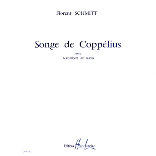 Schmitt - Songe de Coppelius for Tenor or Soprano Saxophone and Piano