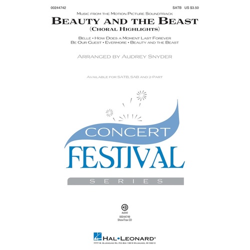 Beauty And The Beast (Choral Highlights) SATB 