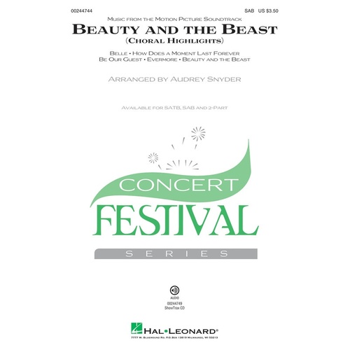 Beauty And The Beast (Choral Highlights) SAB (Octavo)