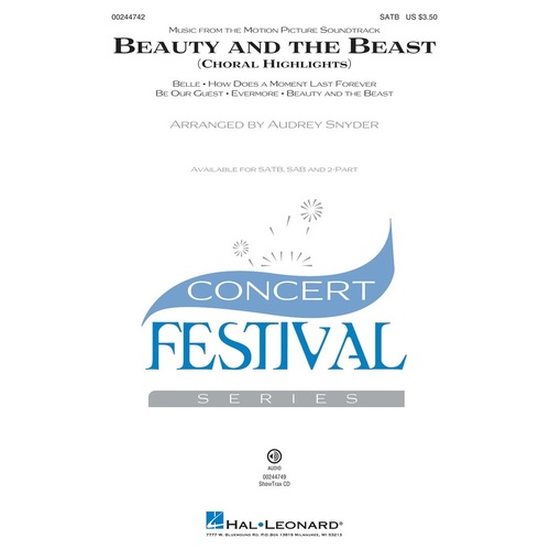Beauty And The Beast (Choral Highlights) ShowTrax CD (CD Only)