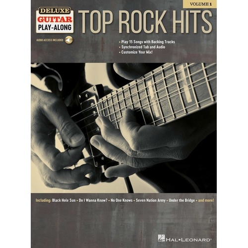 Top Rock Hits Deluxe Guitar Play-Along Volume 1 with Audio Access