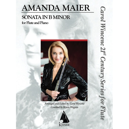 Maier - Sonata In B Minor Flute/Piano Arr Wincenc (Softcover Book)