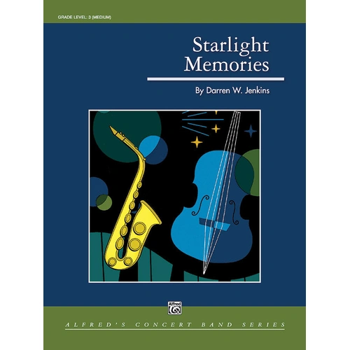 Starlight Memories Concert Band Sheet Music by Darren W Jenkins, Grade 3