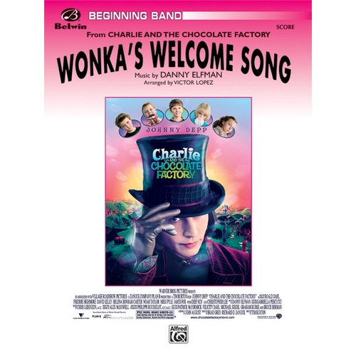 Wonkas Welcome Song Concert Band Sheet Music Grade 1
