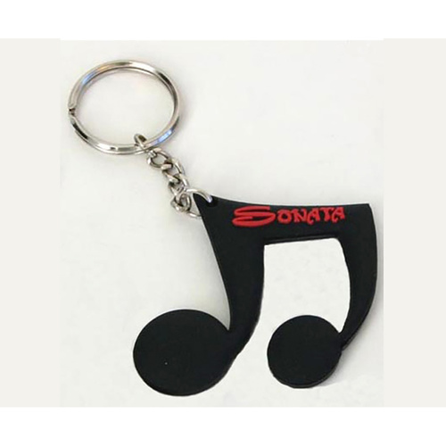 Semi Quaver Black Key Ring