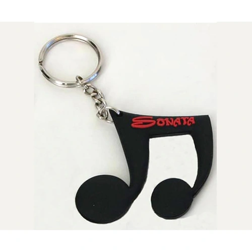 Semi Quaver Black Key Ring