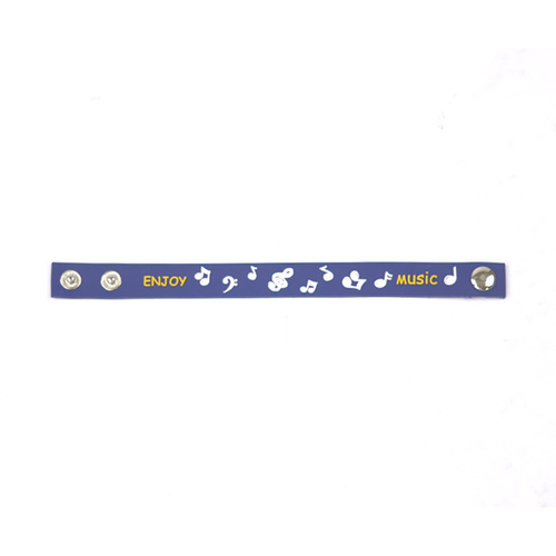 Blue Music Notes Wrist Strap