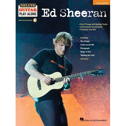 Ed Sheeran Deluxe Guitar Playalong V9 Book/Online Audio (Softcover Book/Online Audio)