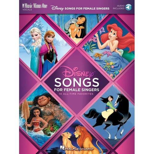 Disney Songs for Female Singers - Music Minus One Songbook