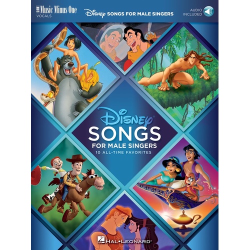 Disney Songs For Male Singers mmo Book/Online Audio 