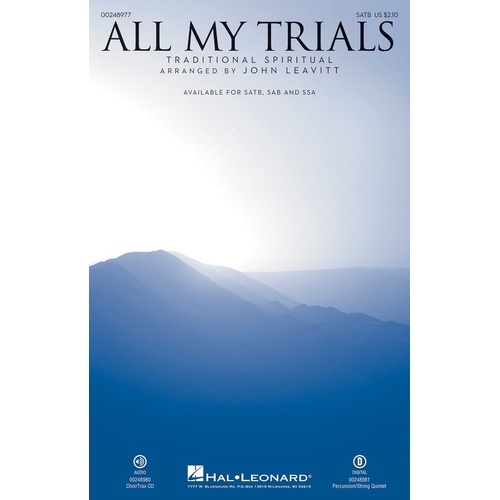 All My Trials SATB (Octavo)