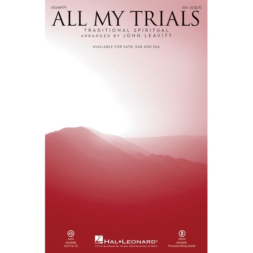 All My Trials SSA (Octavo)