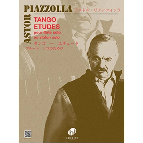 Piazzolla Tango Etudes for Flute or Violin Solo, Advanced Level, Edition Henry Lemoine, 1 Page