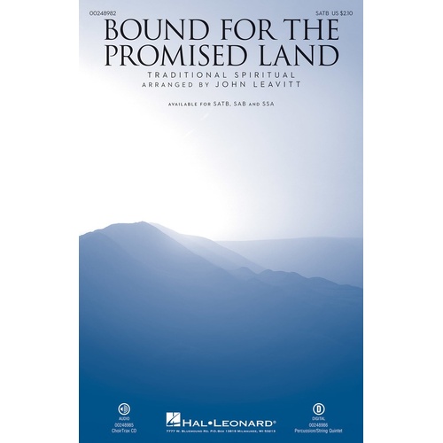 Bound For The Promised Land SATB (Octavo)