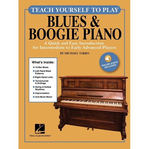 Teach Yourself to Play Blues & Boogie Piano Book