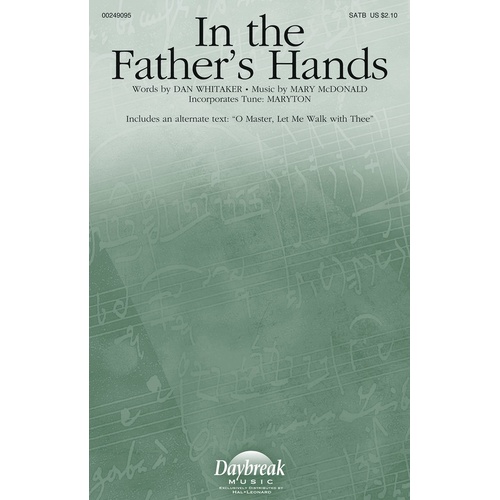 In The Fathers Hands SATB (Octavo)