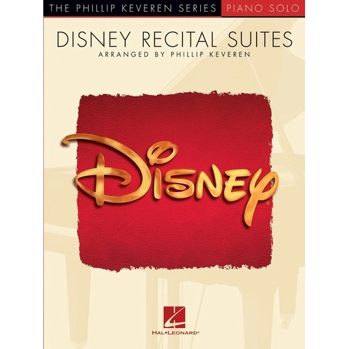 Disney Recital Suites Keveren Piano Solo - Hal Leonard, 64 Pages, Advanced Concert Pieces from Aladdin, Beauty and the Beast, The Lion King, and The L