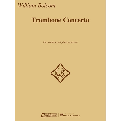 Bolcom - Trombone Concerto Trombone/Piano (Softcover Book)
