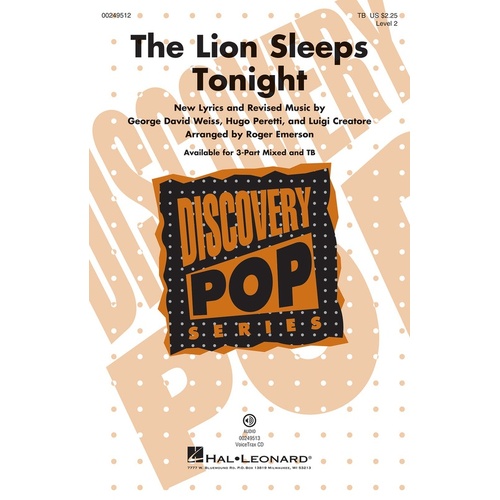 The Lion Sleeps Tonight TB (Octavo)