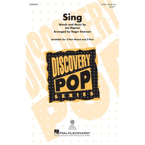 Sing 2 Part (Octavo)