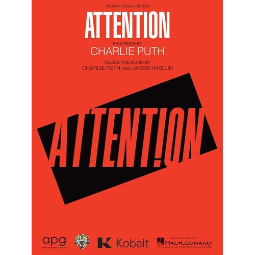 Charlie Puth - Attention PVG S/S (Sheet Music)