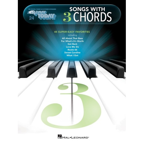 Songs with 3 Chords E-Z Play 24 by Hal Leonard