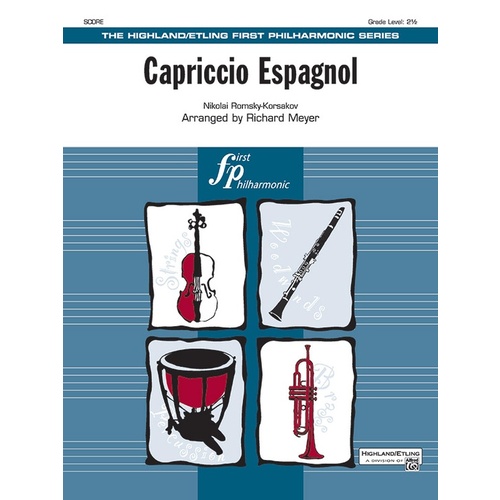 Capriccio Espagnol Full Orchestra Gr 2.5 Conductor Score