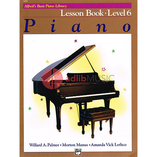 ABPL Lesson Book 6 - Piano Method for Level 6 with Triads, Scales, Pedaling, and Supplementary Materials