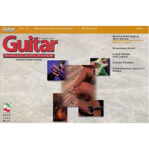 Guitar Mag Man Paper Songwriters Notepad (Softcover Book)