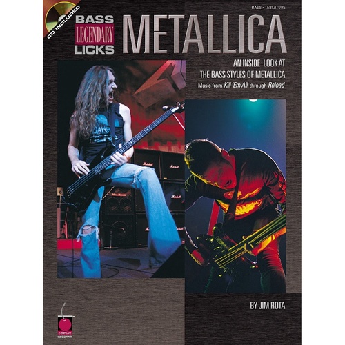 Metallica Bass Legendary Licks Book/CD Pili (Softcover Book/CD)