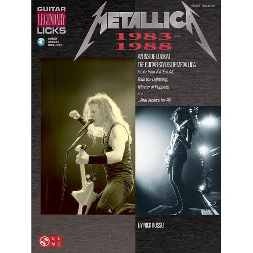 Metallica Guitar Legendary Licks 83-88 Book/CD (Softcover Book/CD)