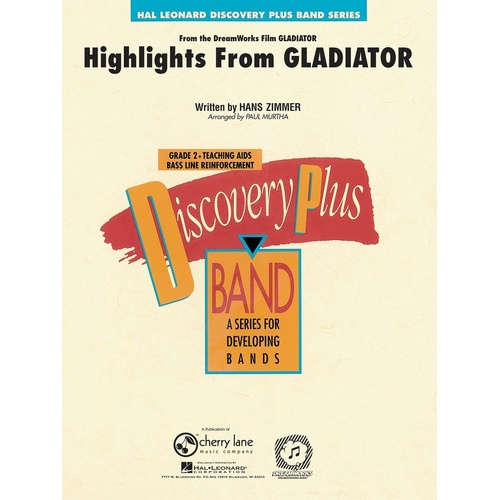 Highlights From Gladiator Concert Band 2 Score/Parts (Pod) 