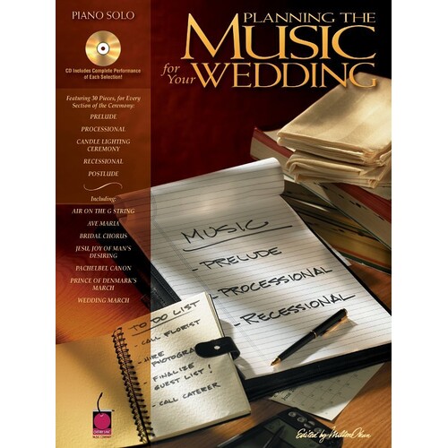 Planning Music For Your Wedding Piano Solo Book/CD (Softcover Book/CD)