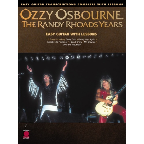 Ozzy Osbourne Randy Rhodes Years Easy Guitar (Softcover Book)