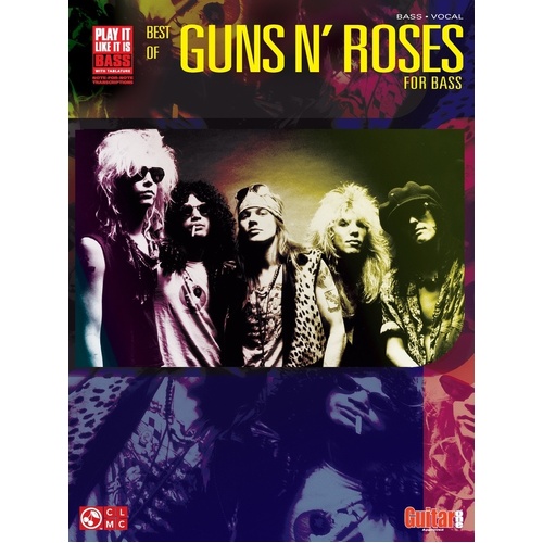 Best Of Guns N Roses For Bass Guitar TAB (Softcover Book)