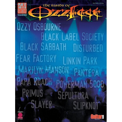 Bands Of Ozzfest Guitar TAB Pili (Softcover Book)