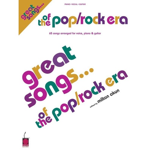 Great Songs of the Pop/Rock Era Piano/Vocal/Guitar Songbook